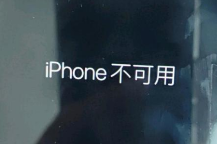 高要苹果服务网点分享锁屏界面显示“iPhone 不可用”如何解决 